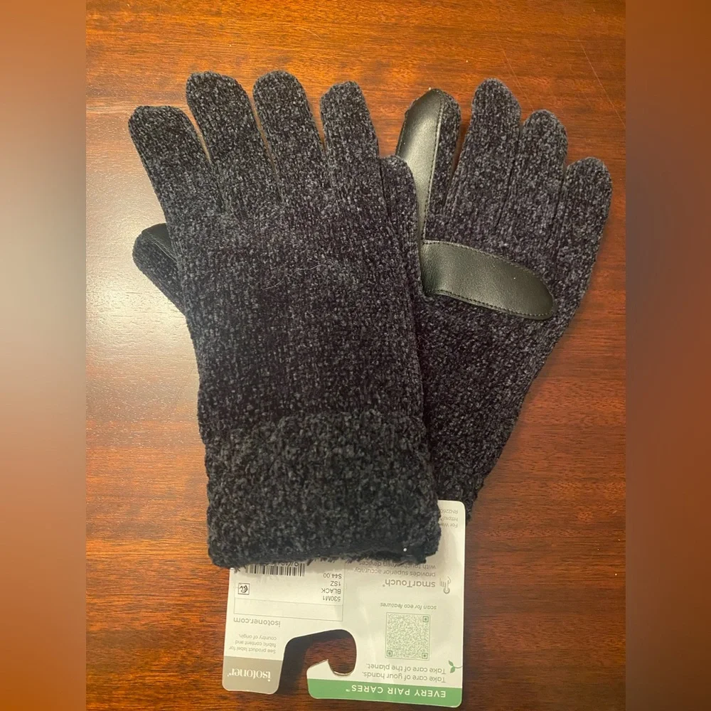 NWT Isotoner Women’s Signature Chenille Gloves with Ultra‎ Plush Fleece Lining - Picture 2 of 5